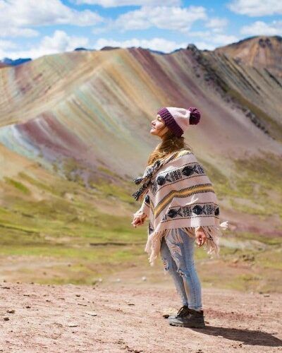 Palcoyo, a mountain similar to the other rainbow mountains